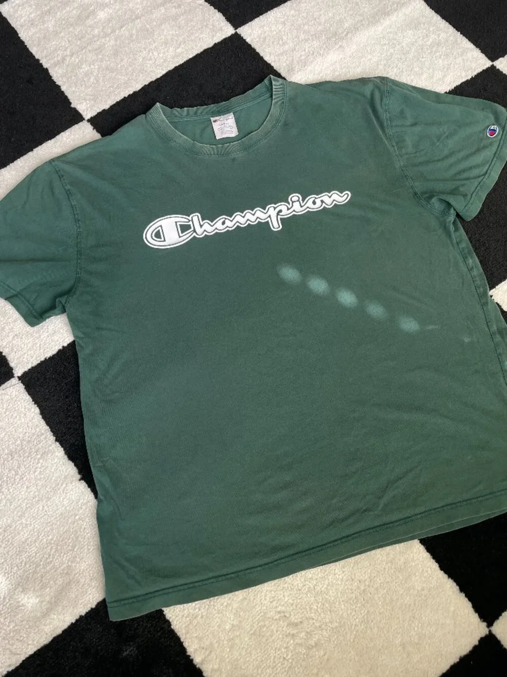 Champion Men's Vintage Wash Tee, Script Logo - Picture 1 of 2
